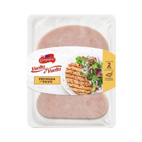 CAMPOFRÍO Centros de pechuga de pavo CAMPOFRÍO Vuelta y vuelta 190 g.