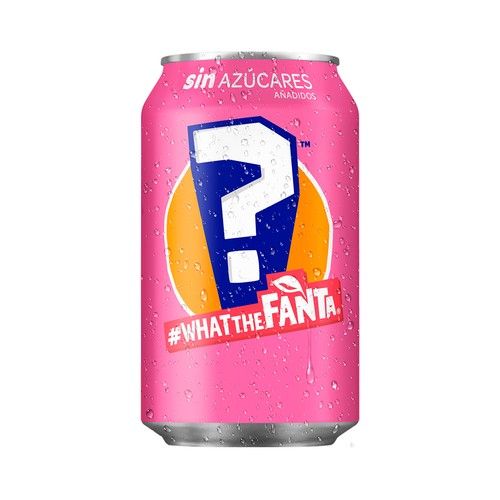 FANTA What the fanta Refresco de sabor misterioso 2, sin azúcares añadidos lata de 33 cl.