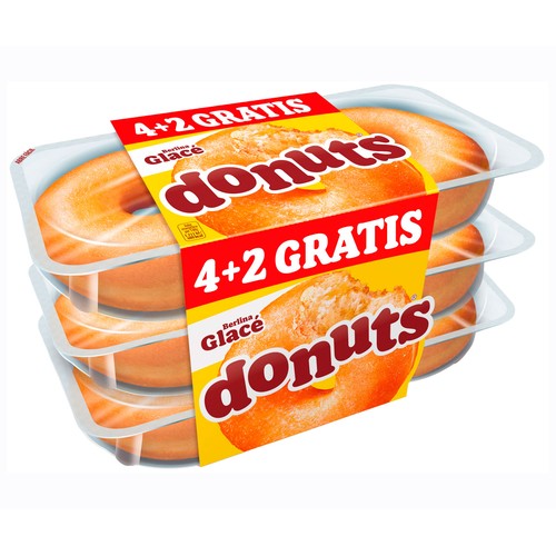 DONUTS glace 4 + 2 uds 312 g.