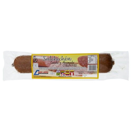 CERVECERO Salchichón ahumado, ideal para tomarlo como aperitivo 440 g.