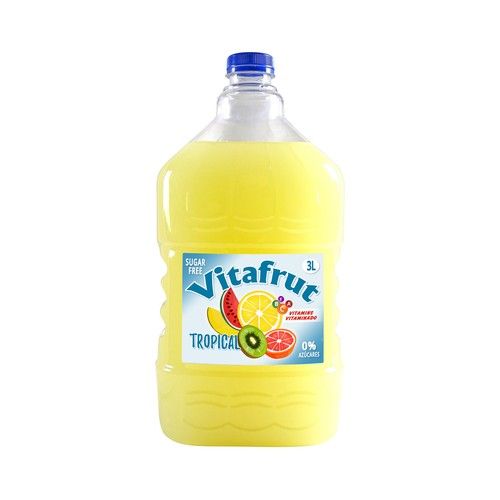 VITAFRUT Refresco vitaminado tropical, sin azúcares añadidos, 3 l.