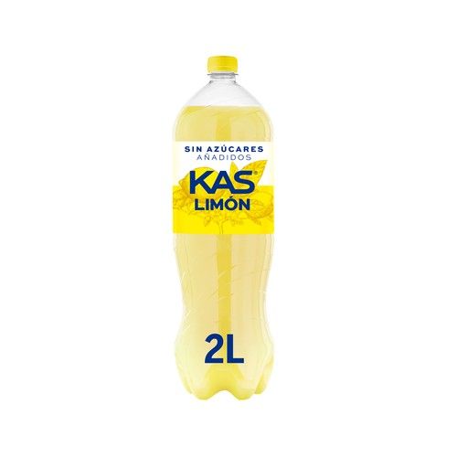 KAS Refresco de limón Zero, sin azúcares añadidos botella de 2 l.
